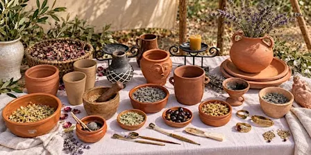 Roman Beauty, Jewellery and Herbs