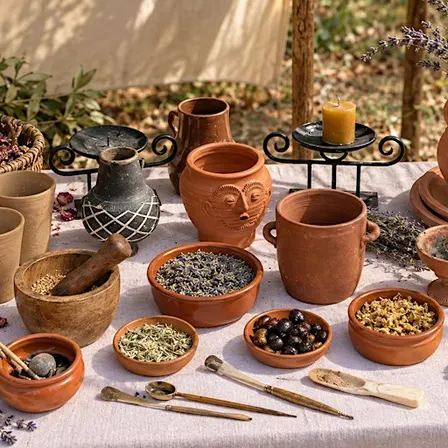 Roman Beauty, Jewellery and Herbs