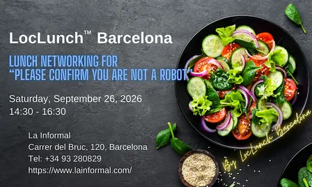 LocLunch Barcelona - Lunch Networking PLEASE CONFIRM YOU ARE NOT A ROBOT