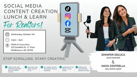 Content Creation Lunch & Learn For Realtors