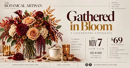 Gathered in Bloom: A  Celebratory Centerpiece Making Experience