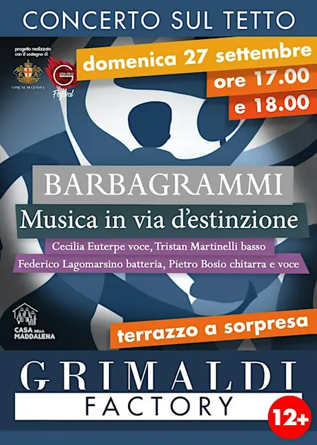 DOMENICA 27 SETTEMBRE ore 17.00 // BARBAGRAMMI // TERRAZZI APERTI