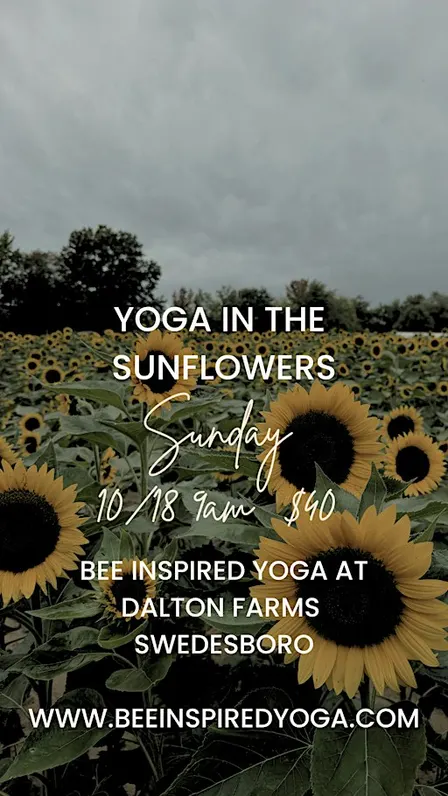 Yoga in the Sunflowers at Dalton Farms