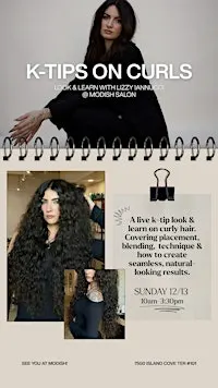 K-Tips on Curls: The Look & Learn