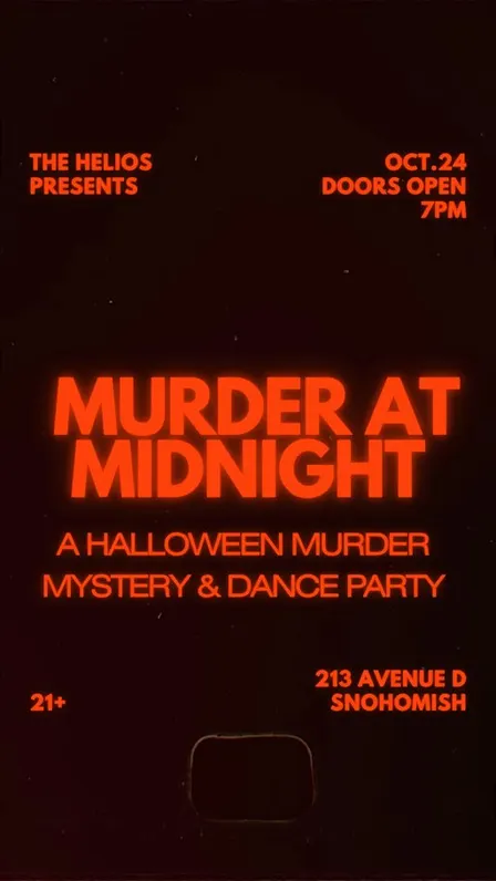 MURDER AT MIDNIGHT: A Halloween Murder Mystery & Dance Party