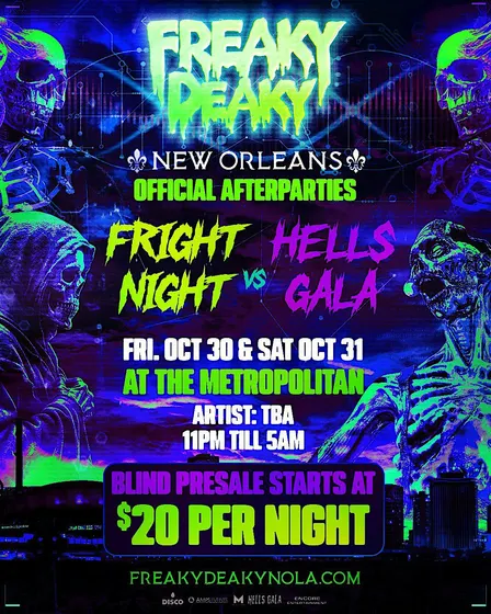 Freaky Deaky After Party- Live at the Metropolitan (Friday)