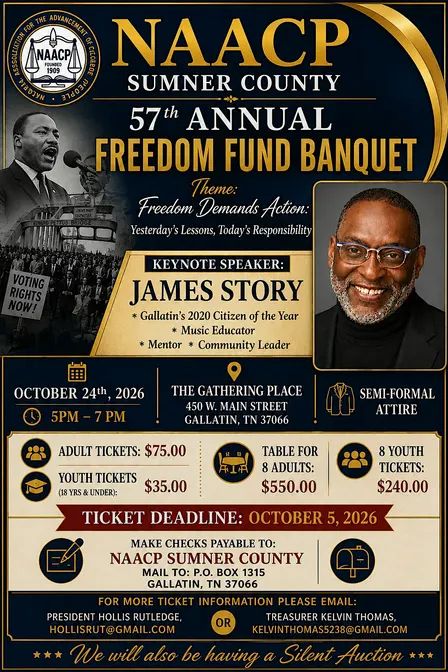 Sumner County NAACP Freedom Fund Banquet