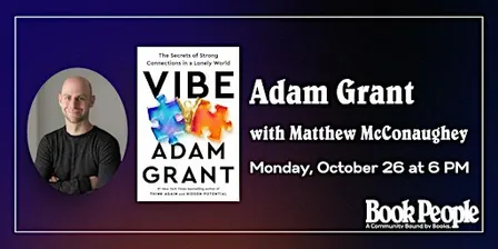 BookPeople Presents: Adam Grant - Vibe