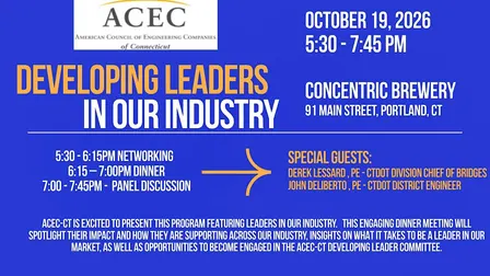 ACEC-CT Dinner Presentation - Developing Leaders in Our Industry