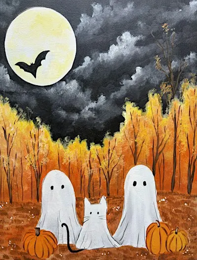 Trick or Treating Paint and Sip in San Pedro