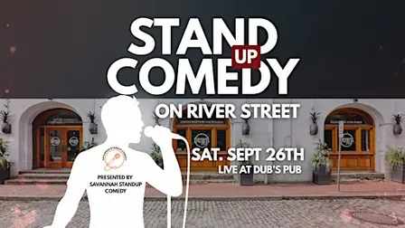 Standup Comedy! Live on RIVER STREET, Upstairs at Dubs Pub!