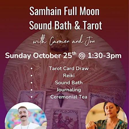 Samhain Full Moon Sound Bath & Tarot