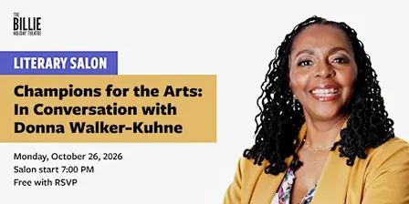 Literary Salon Champions for the Arts In Conversation w/ Donna Walker-Kuhne