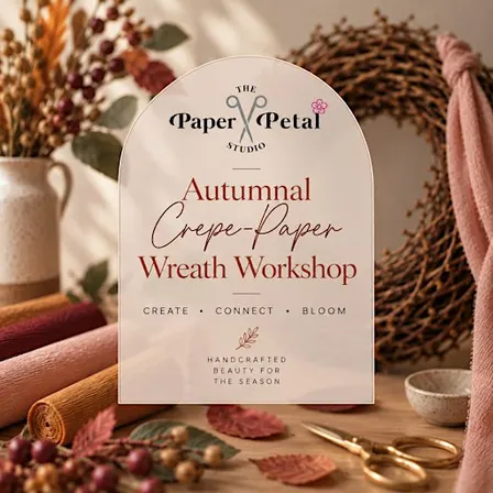 Autumnal Crepe-Paper Wreath Workshop