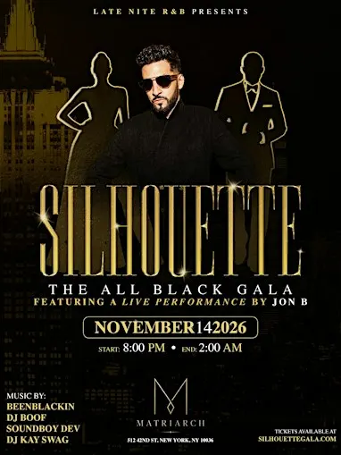 SILHOUETTE: The All Black Gala featuring Jon B Live