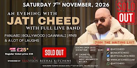 AN EVENING WITH JATI CHEED AND LIVE BAND