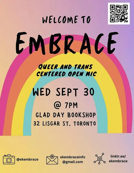 Embrace -  Queer and Trans Inclusive Open Mic