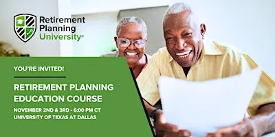 Retirement Planning University - UT Dallas - November 2026