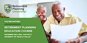 Retirement Planning University - UT Dallas - November 2026