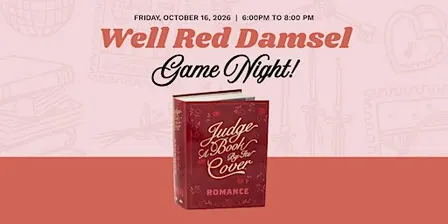 Well Red Damsel Game Night: Judge A Book By Its Cover