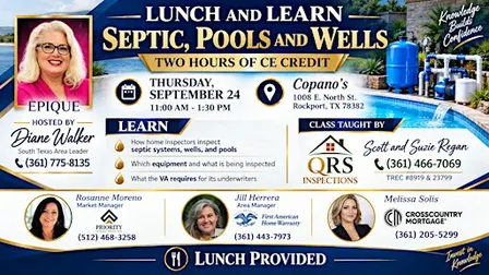Lunch & Learn: Septic, Pools & Wells