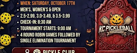 KC Pickleball Tournament: Tricks, Treats & Dinks