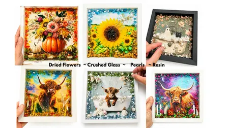 Crushed Glass & Resin Art Workshop