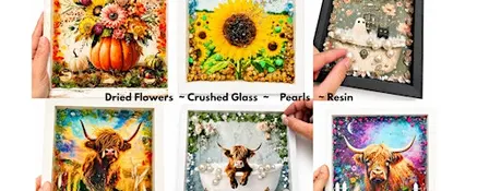 Crushed Glass & Resin Art Workshop