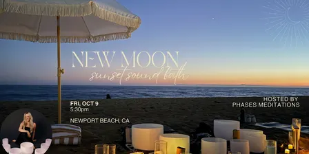 New Moon Sunset Beach Sound Bath - 10/9