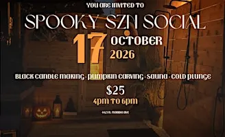 Spooky SZN Social at Hot Box Cold Plunge