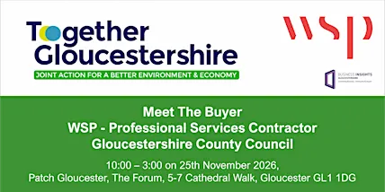 Meet The Buyer - WSP - Professional Services Contractor, GCC 25 Nov 2026