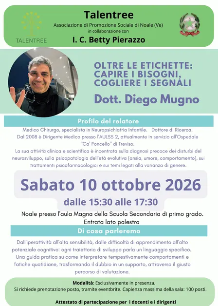 Conferenza "Oltre le etichette: capire i bisogni, cogliere i segnali"