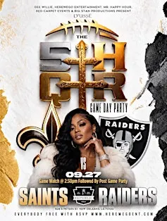 ((THE 5TH QUARTER)) SAINTS vs. RAIDERS GAME WATCH x DAY PARTY @ REPUBLIC