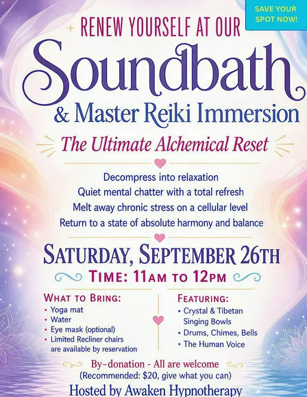 Live, Channeled Sound Healing in DeLand FL!