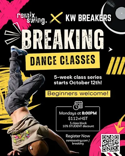 Breaking dance classes (5 week block) - beginner friendly!