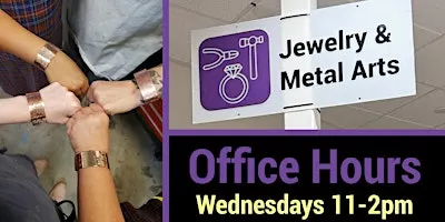 FREE TO MEMBERS. Jewelry & Metal Arts Office Hours w/ Allison M.