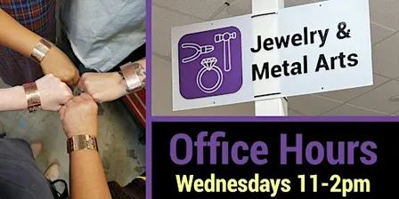 FREE TO MEMBERS. Jewelry & Metal Arts Office Hours w/ Allison M.