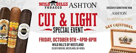 Wild Bill's Cut & Light with Ashton Cigars