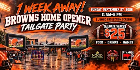 Cleveland Browns Home Opener Tailgate Party