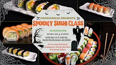 Spooky Sushi Class at Savannah Bee Co