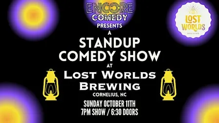 Standup Comedy at Lost Worlds Brewing ! (Cornelius, NC)
