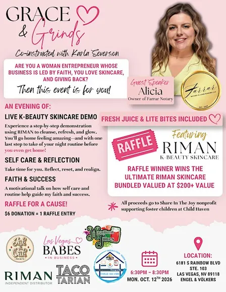 Grace & Grinds Faith Based Entrepreneur Monthly Meet Up (Female only)