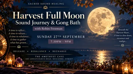 Full Moon Candlelight Sound Journey & Gong Bath - Boscombe