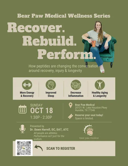 Recover. Rebuild. Perform.  How peptides are changing recovery & longevity
