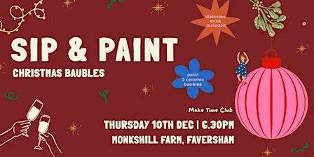 Sip & Paint: Christmas Baubles
