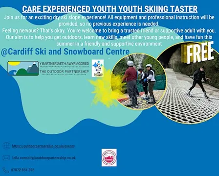 Free Ski Taster session for Care Experienced Young People (Cardiff) Age7-21