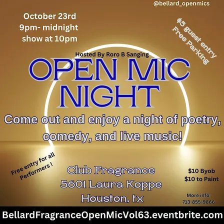 Friday Open mic Night