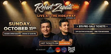 NO QUESTION COMEDY SHOW - 10/11 -Featuring: Robert Zapata