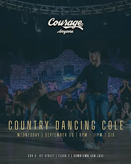 Country Line Dancing with Country Dancing Cole at Courage Anyone