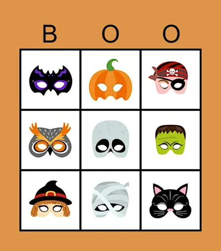 Greenfield Halloween Music Bingo